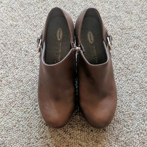 Dr. Scholl's brown platform booties